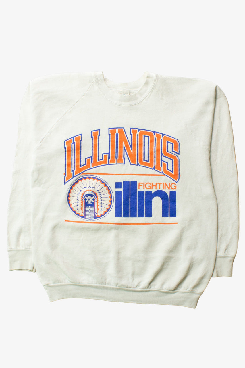 Vintage Illinois Fighting Illini Sweatshirt (1990s) 11161