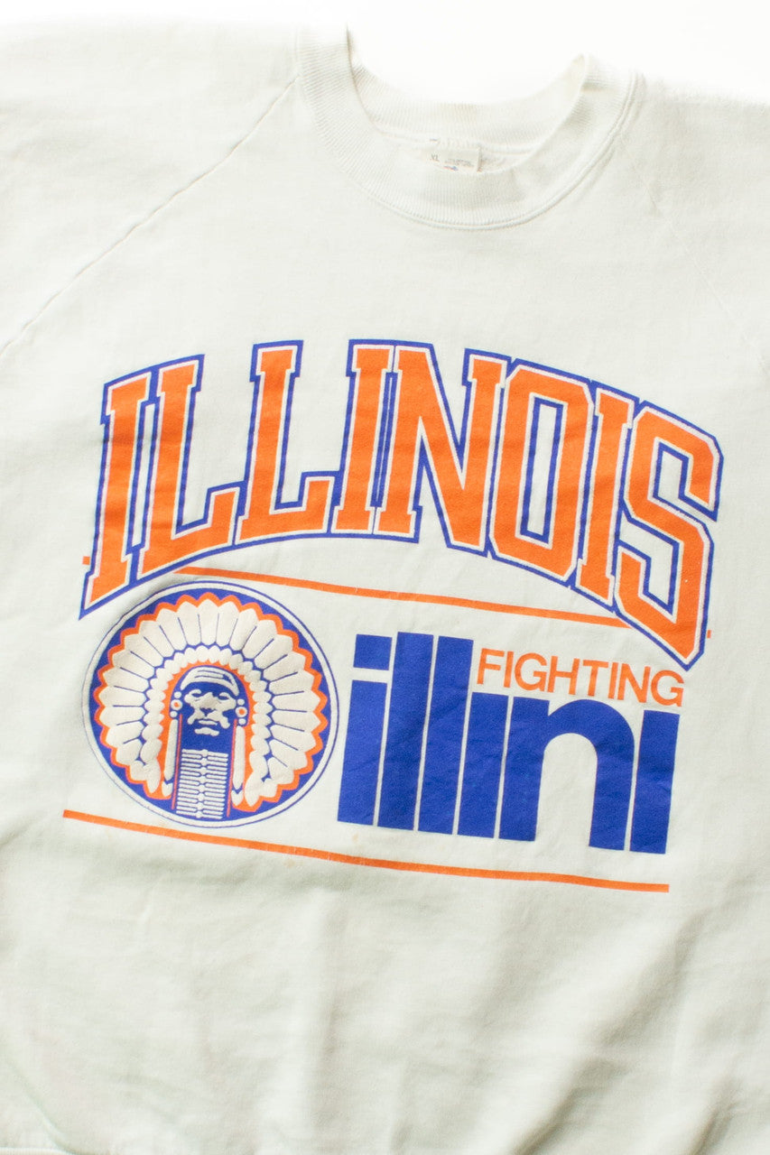 Vintage Illinois Fighting Illini Sweatshirt (1990s) 11161