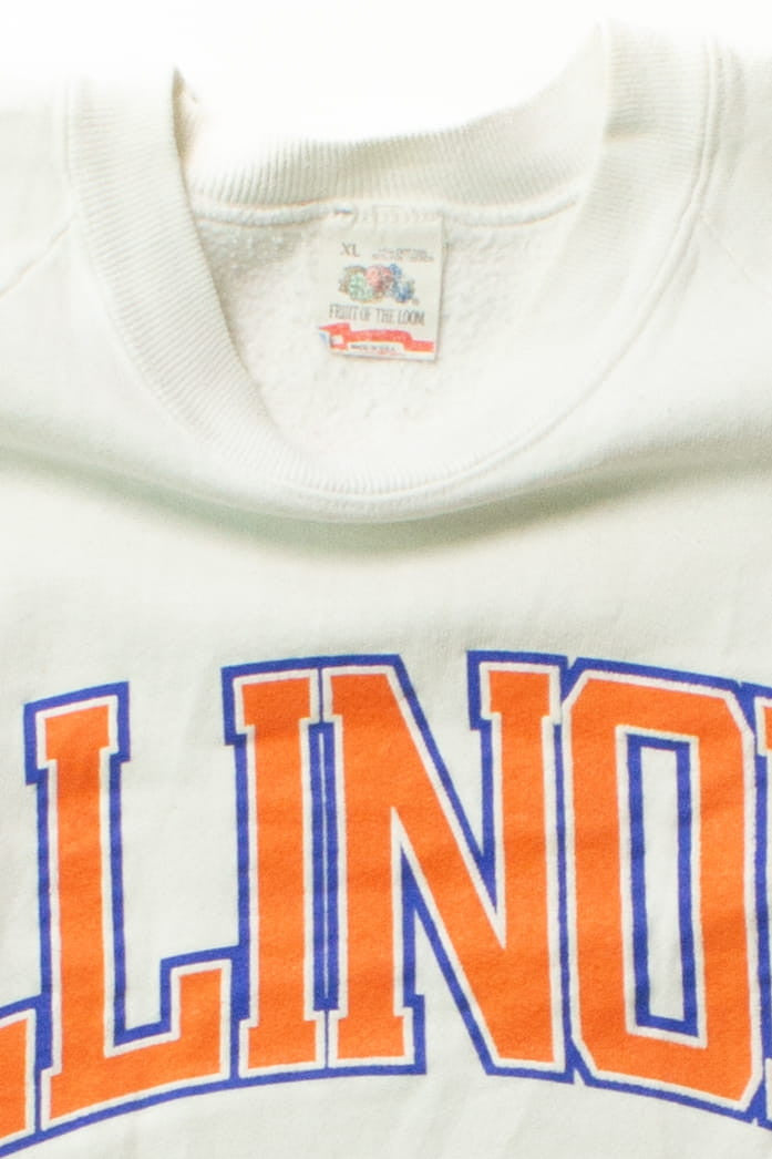 Vintage Illinois Fighting Illini Sweatshirt (1990s) 11161