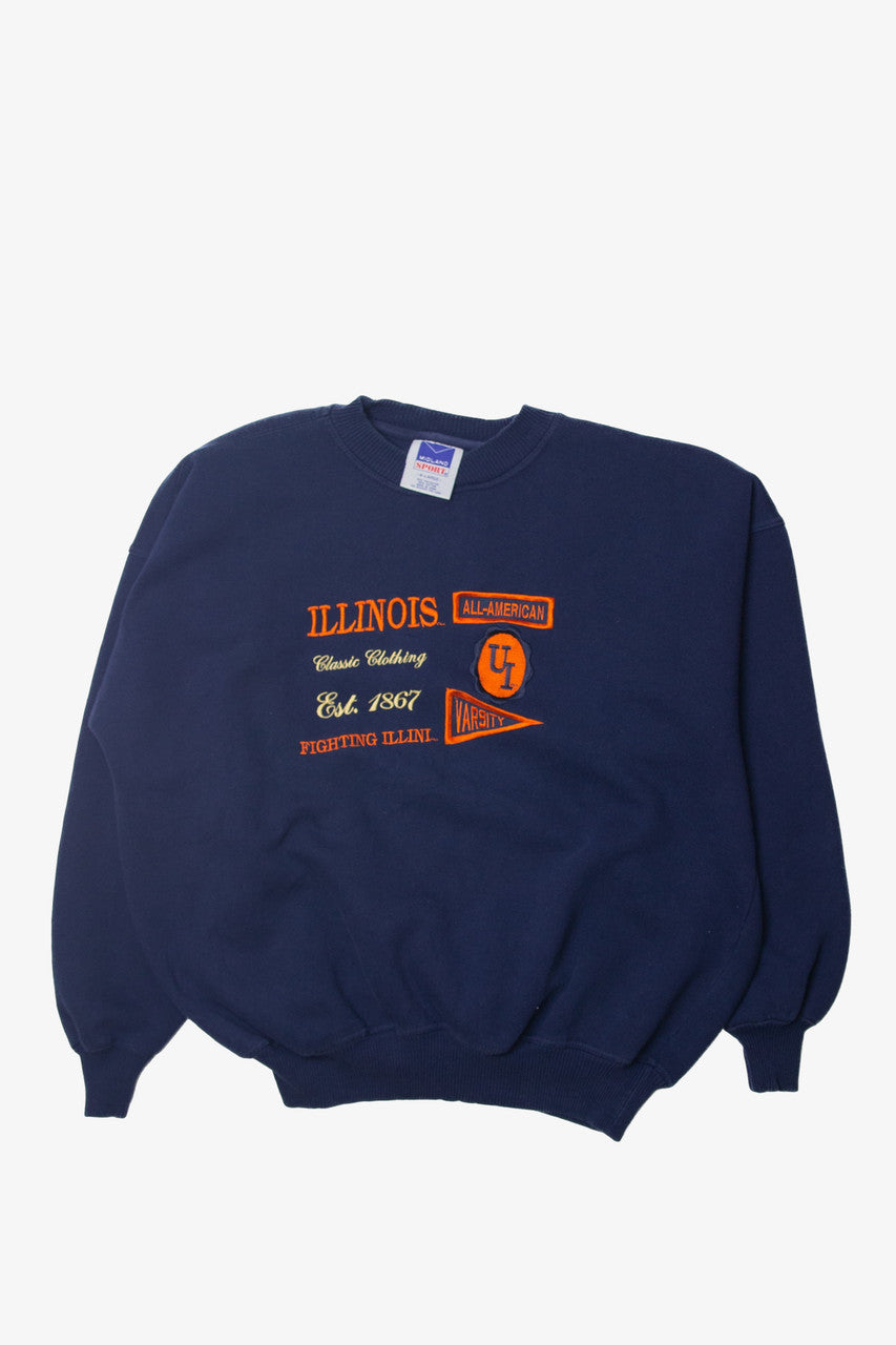 Midland Sport Illinois Varsity Embroidered Sweatshirt