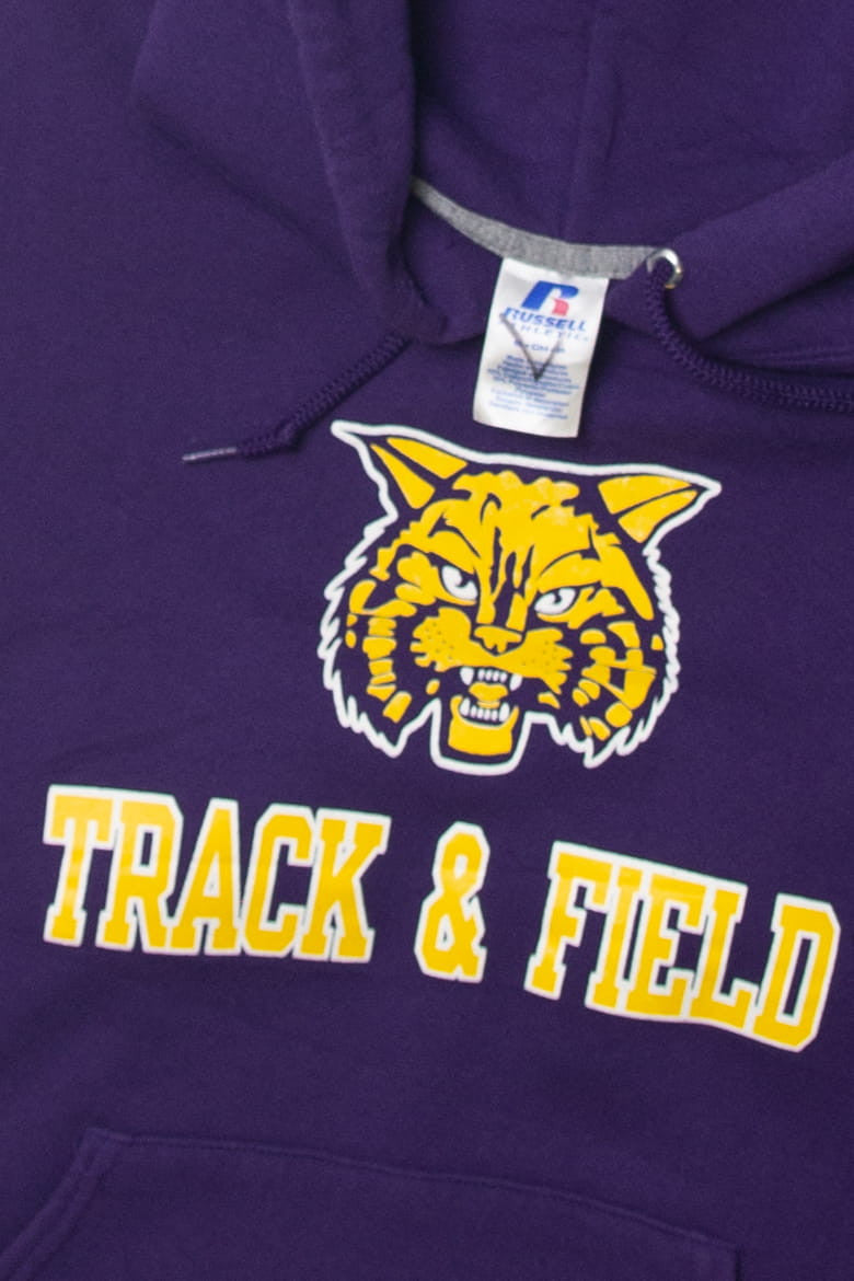Vintage  Russell Athletic Bobcat "Track And Field" Sweatshirt