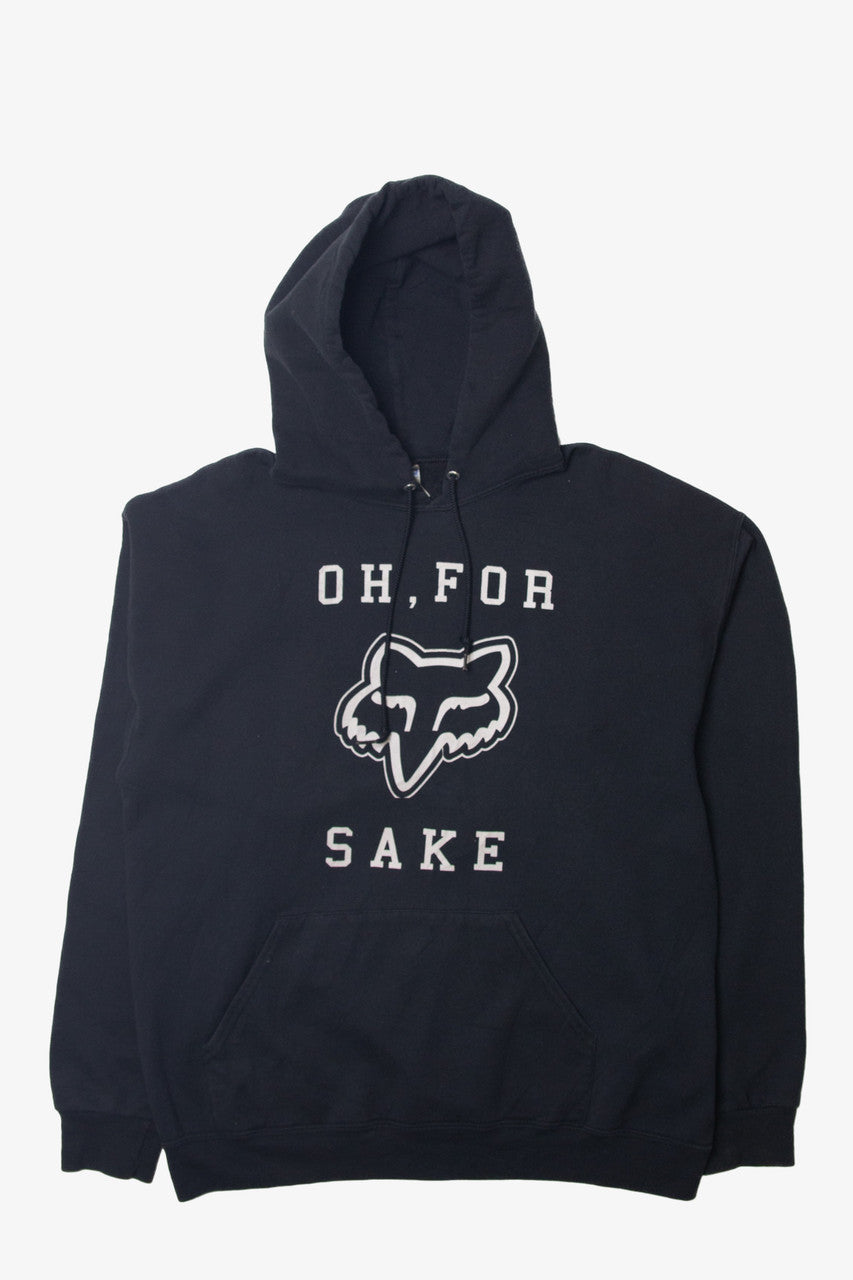 Vintage  Jerzees "Oh, For Fox Sake" Hooded Sweatshirt