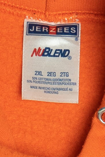 "M" Orange Football Hoodie Sweatshirt