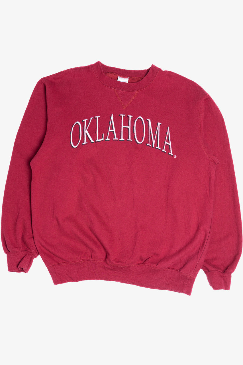 "Oklahoma" University Of Oklahoma Embroidered Sweatshirt