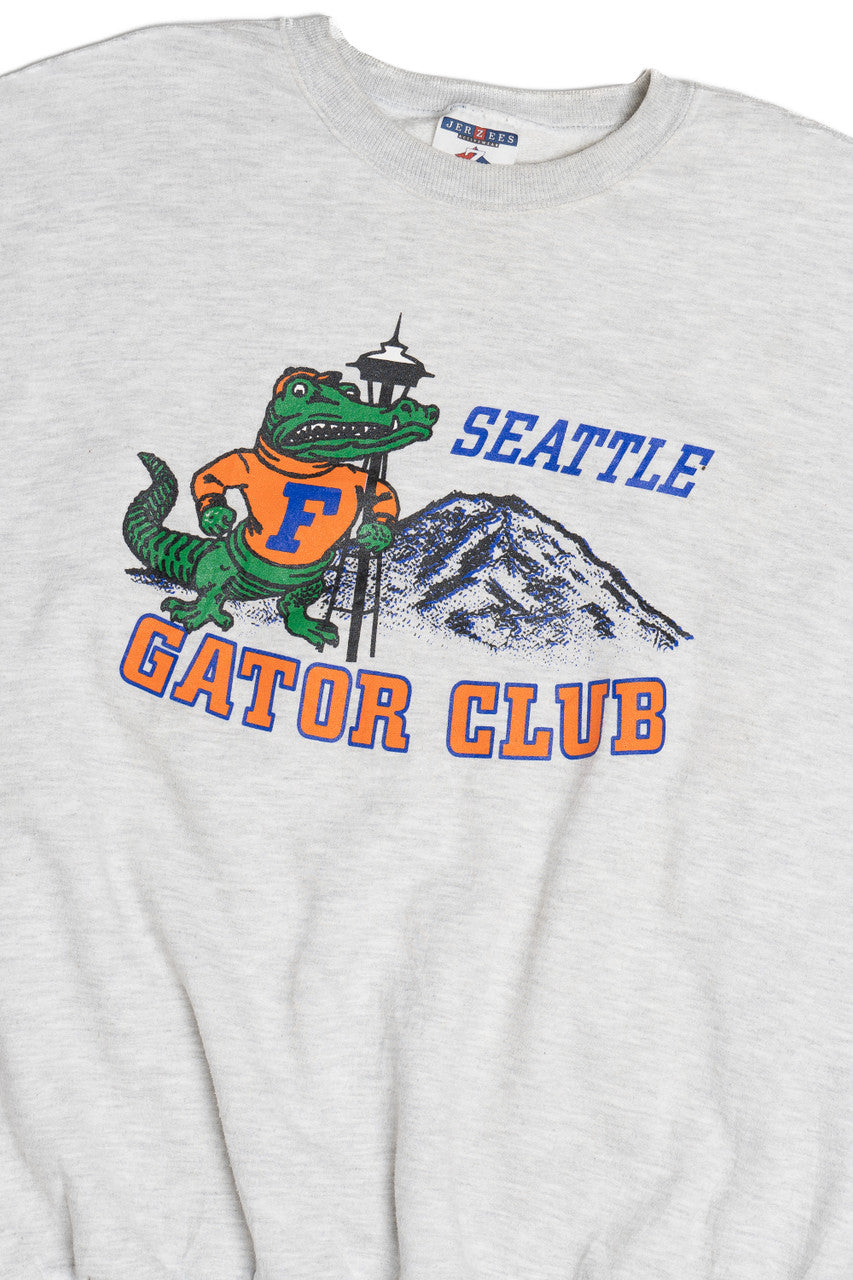 Vintage "Seattle Gator Club" University Of Florida Sweatshirt