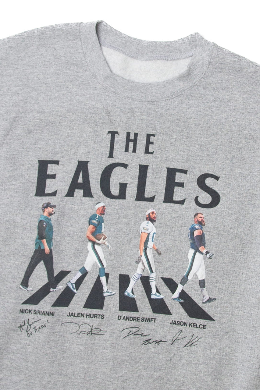  "The Eagles" Football Players Signature Sweatshirt