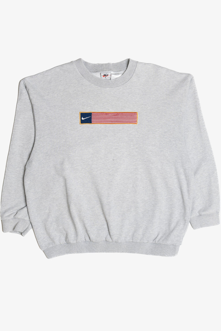 Vintage Nike Distressed "USA" American Flag Sweatshirt