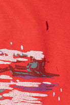 Vintage Sled Dogs Polo Sweatshirt (1980s)