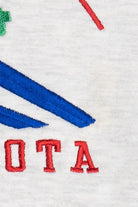 Vintage "Minnesota" Embroidered "USA" Ski Sweatshirt (1990s)