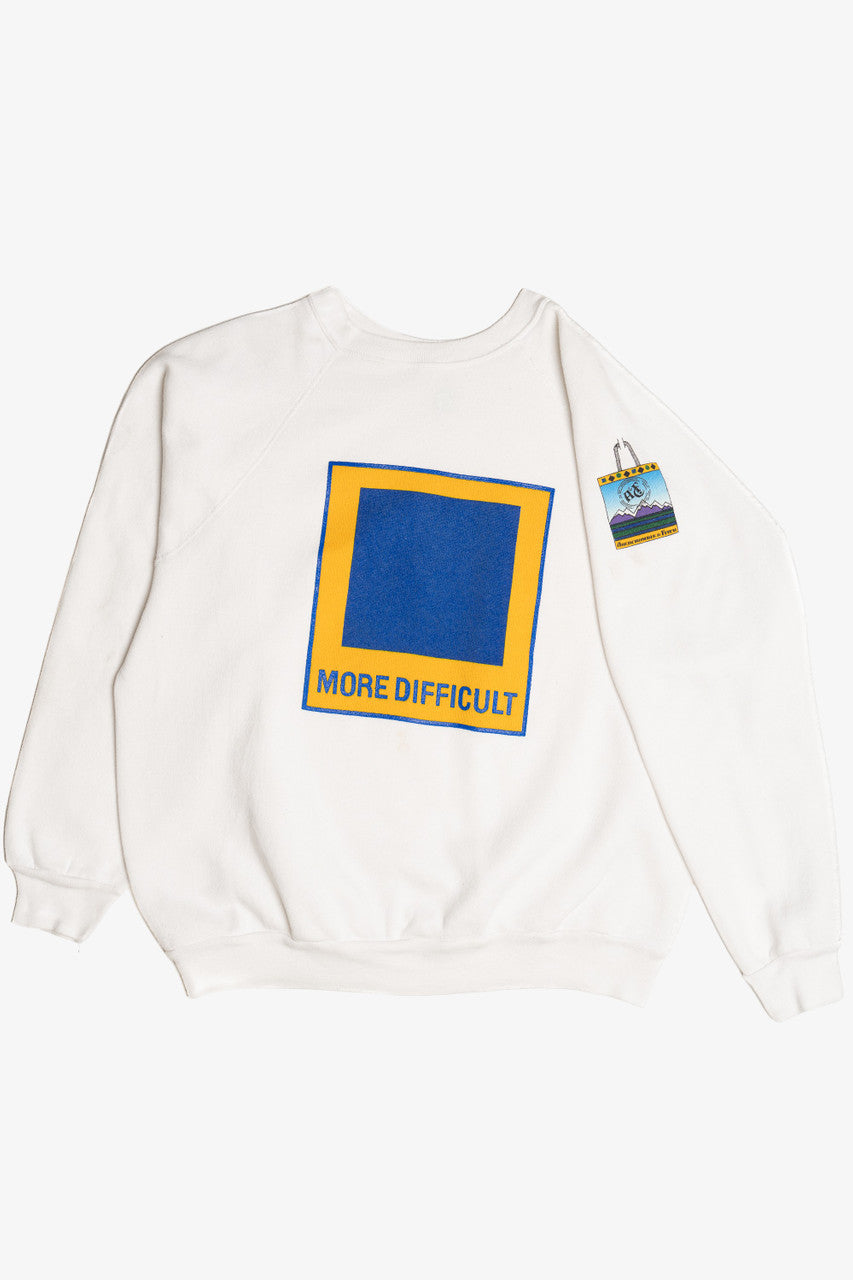 Vintage Abercrombie & Fitch "More Difficult" Path Marker Discus Athletic Sweatshirt (1990s)