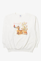 Vintage  Delta "Peace On Earth" Deer And Cardinal Sweatshirt