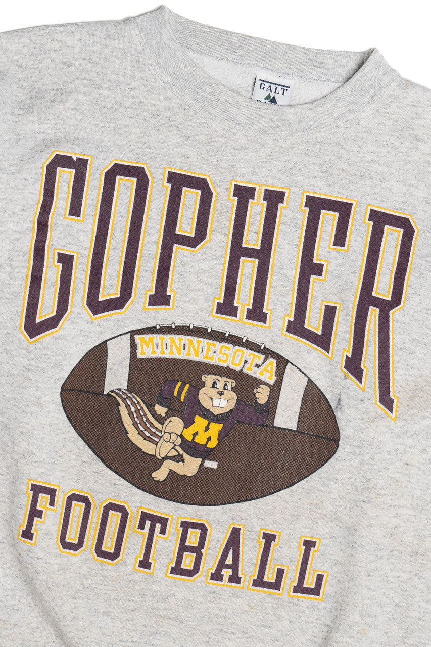 Vintage "Gopher Football" University Of Minnesota Sweatshirt (1990s)