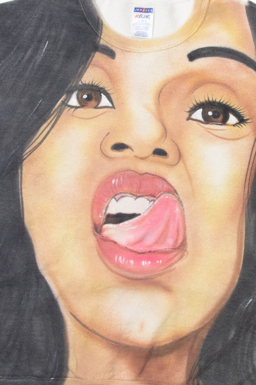 Vintage  Jerzees Hand Painted Sweatshirt