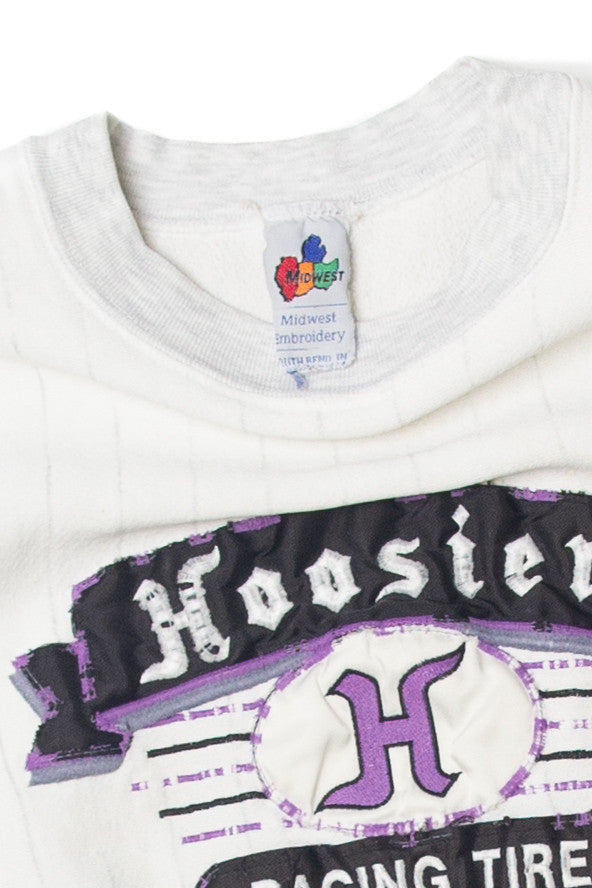 Vintage Midwest Embroidery "Hoosier Racing Tire" Sweatshirt (1990s)