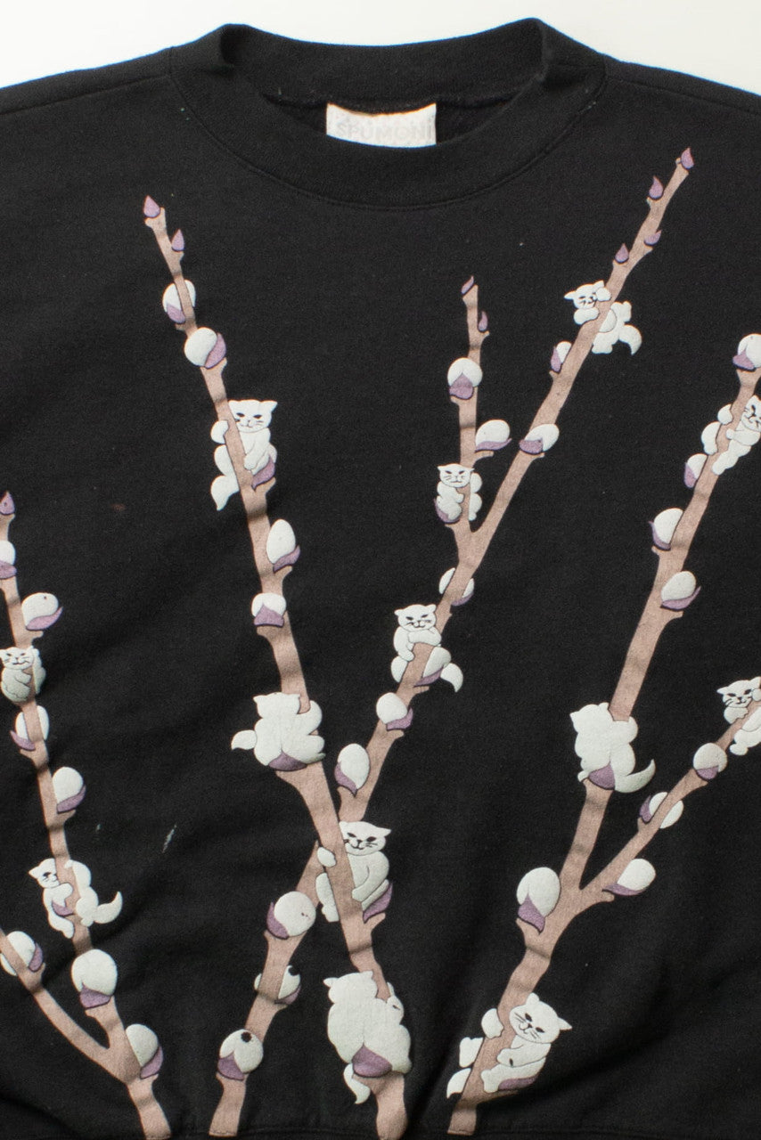 Vintage Cat Branches Sweatshirt (1990s)