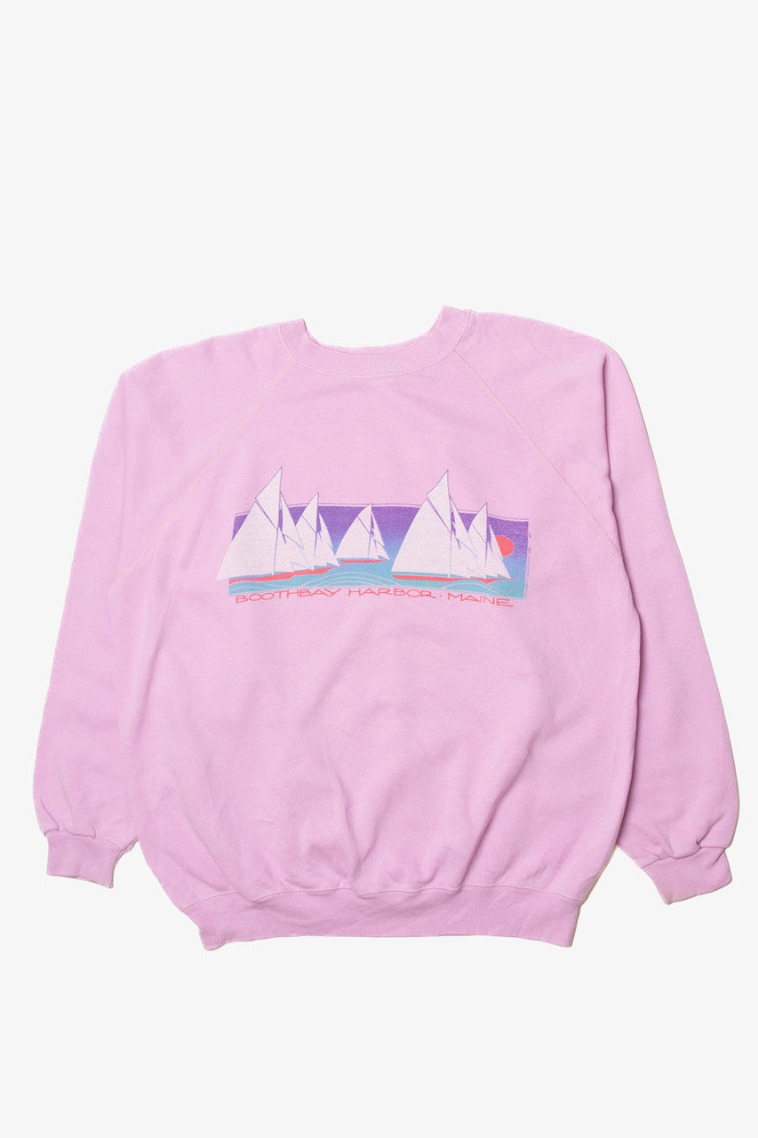 Vintage "Boothbay Harbor, Maine" Hanes Sweatshirt (1980s)