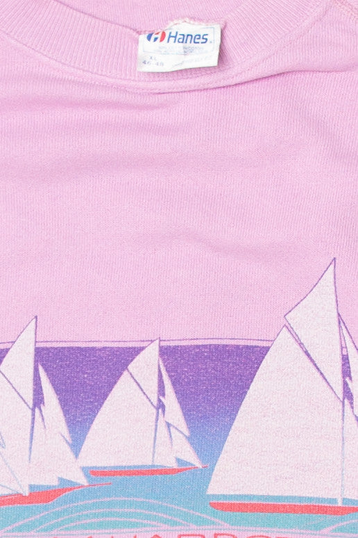 Vintage "Boothbay Harbor, Maine" Hanes Sweatshirt (1980s)