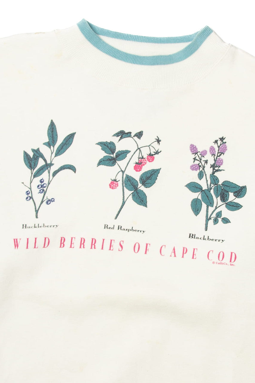 Vintage "Wild Berries Of Cape Cod" BAC Premier Sweatshirt (1990s)