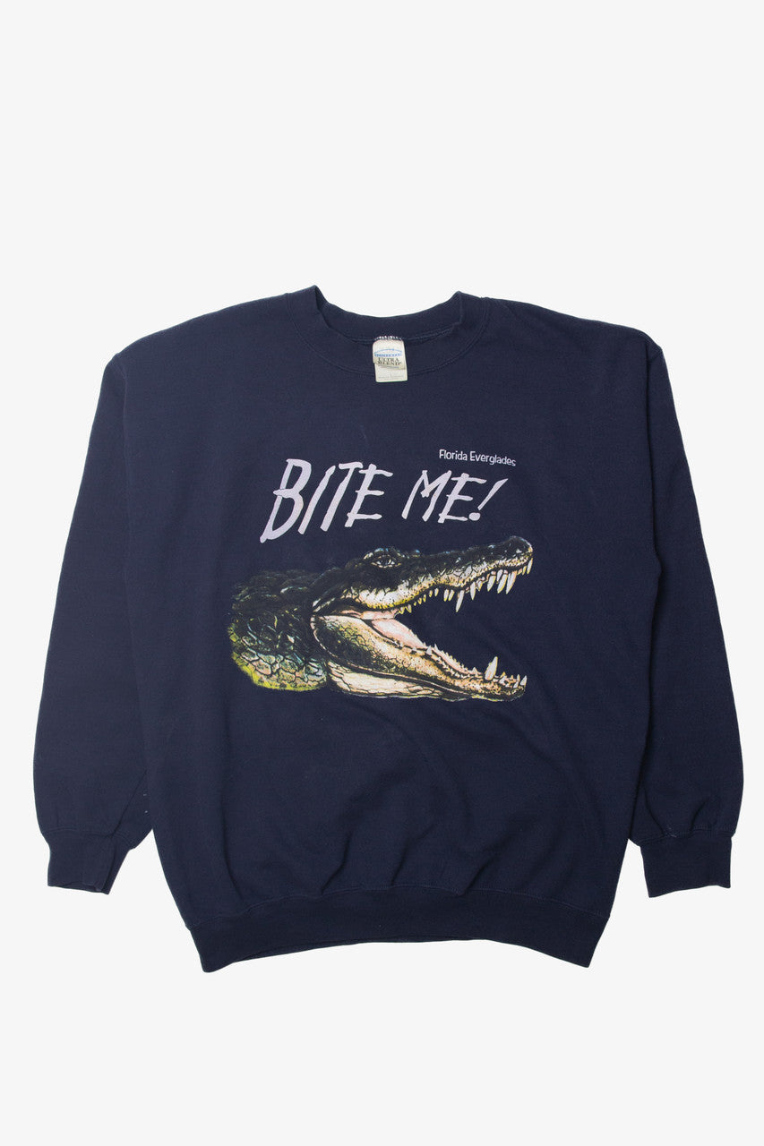 Florida Everglades "Bite Me!" Alligator Gildan Sweatshirt