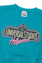 Vintage  "Universal Studios Hollywood" Tultex Teal Sweatshirt