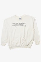 Vintage "Age And Treachery Will Triumph Over Youth And Skill" Lee Sweatshirt (1990s)