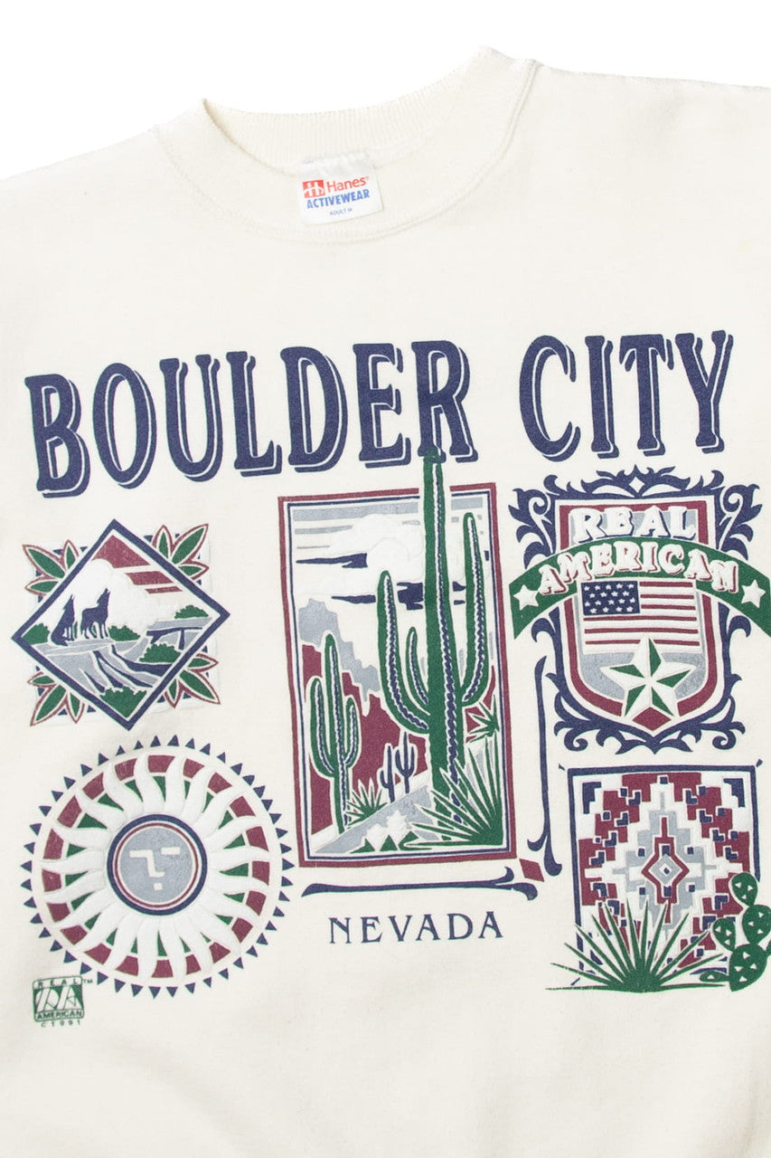 Vintage "Boulder City, Nevada" Hanes Sweatshirt (1990s)