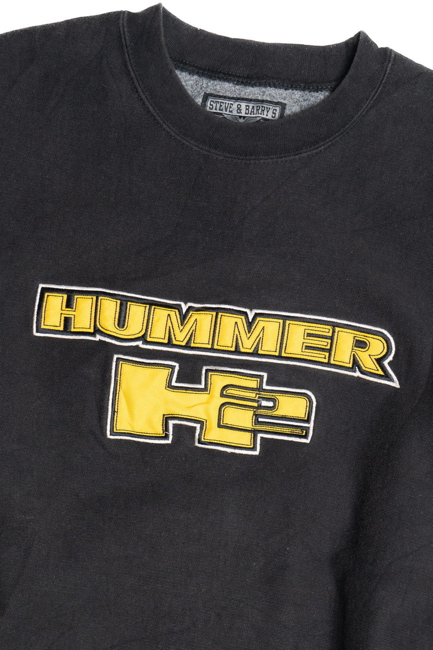 Vintage "Hummer H2" Embroidered Patch Sweatshirt (2000s)