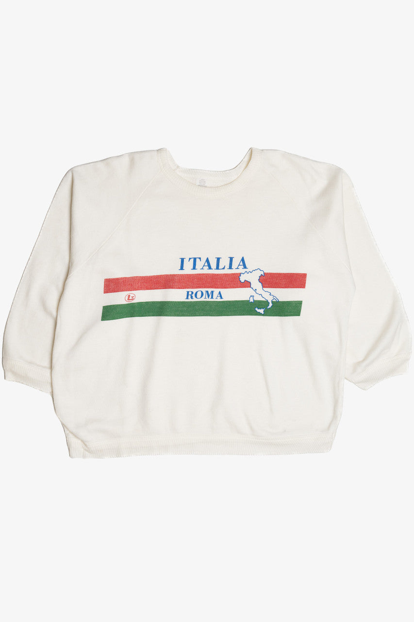 Vintage "Italia Roma" Italy Boxy Sweatshirt (1980s)