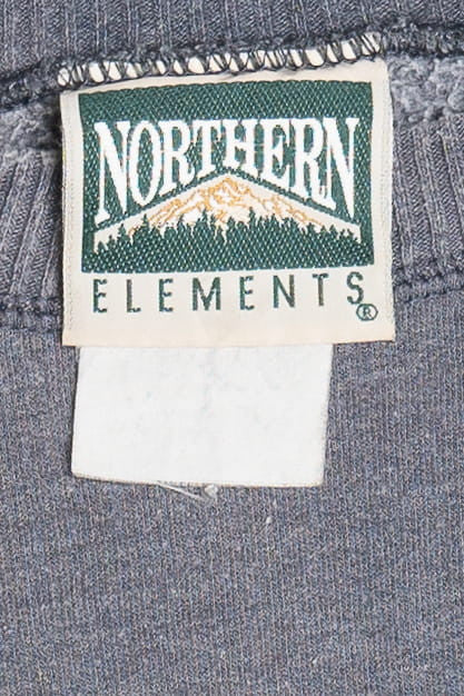 Vintage Snowmobile Northern Elements Raglan Sweatshirt (1990s)