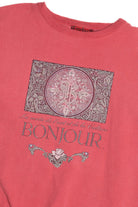 Vintage "Bonjour" Logo Sweatshirt (1990s)