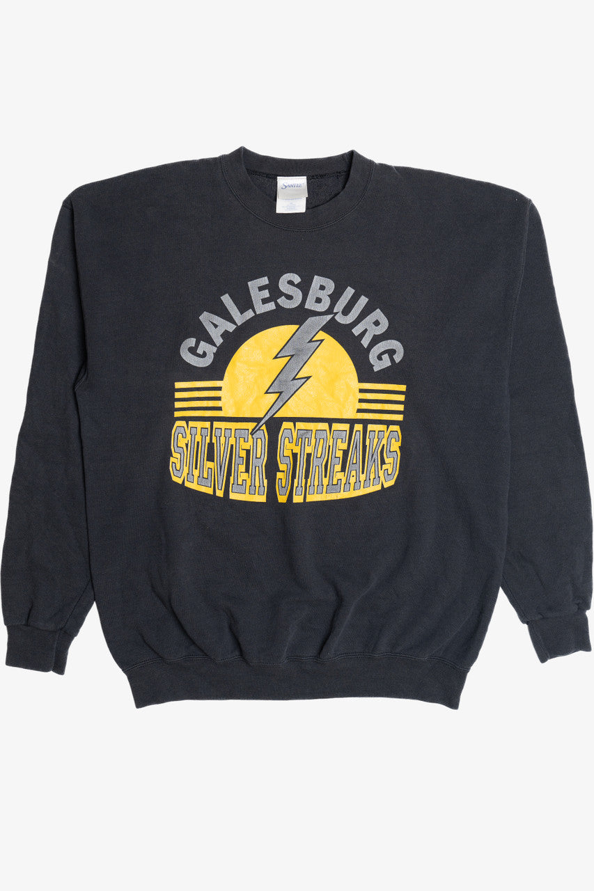 Vintage Galesburg "Silver Streaks" Lightning Sweatshirt (1990s)