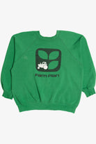 Vintage "Farm Plan" Tractor Raglan Sweatshirt (1980s)