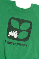 Vintage "Farm Plan" Tractor Raglan Sweatshirt (1980s)