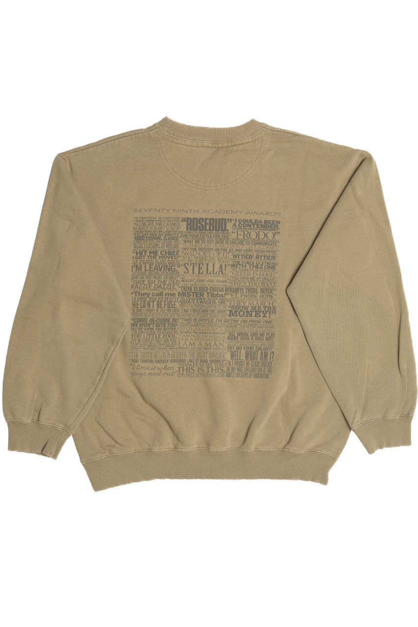 The Oscars 79th Academy Awards Embroidered Logo Movie Quotes Sweatshirt (2007)