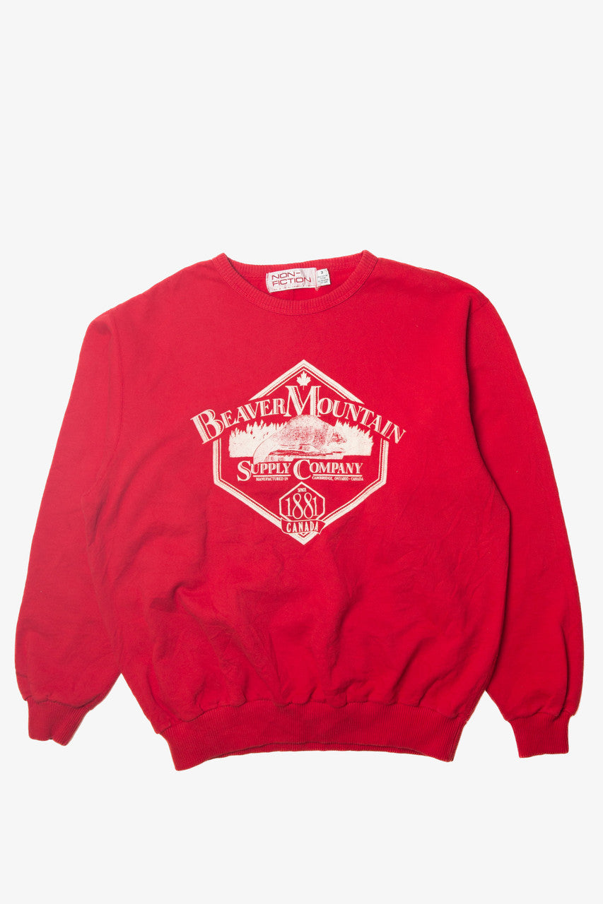Vintage  "Beaver Mountain" Non-Fiction Sweatshirt