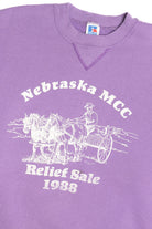 Vintage "Nebraska MCC Relief Sale 1988" Russell Athletic Sweatshirt (1980s)