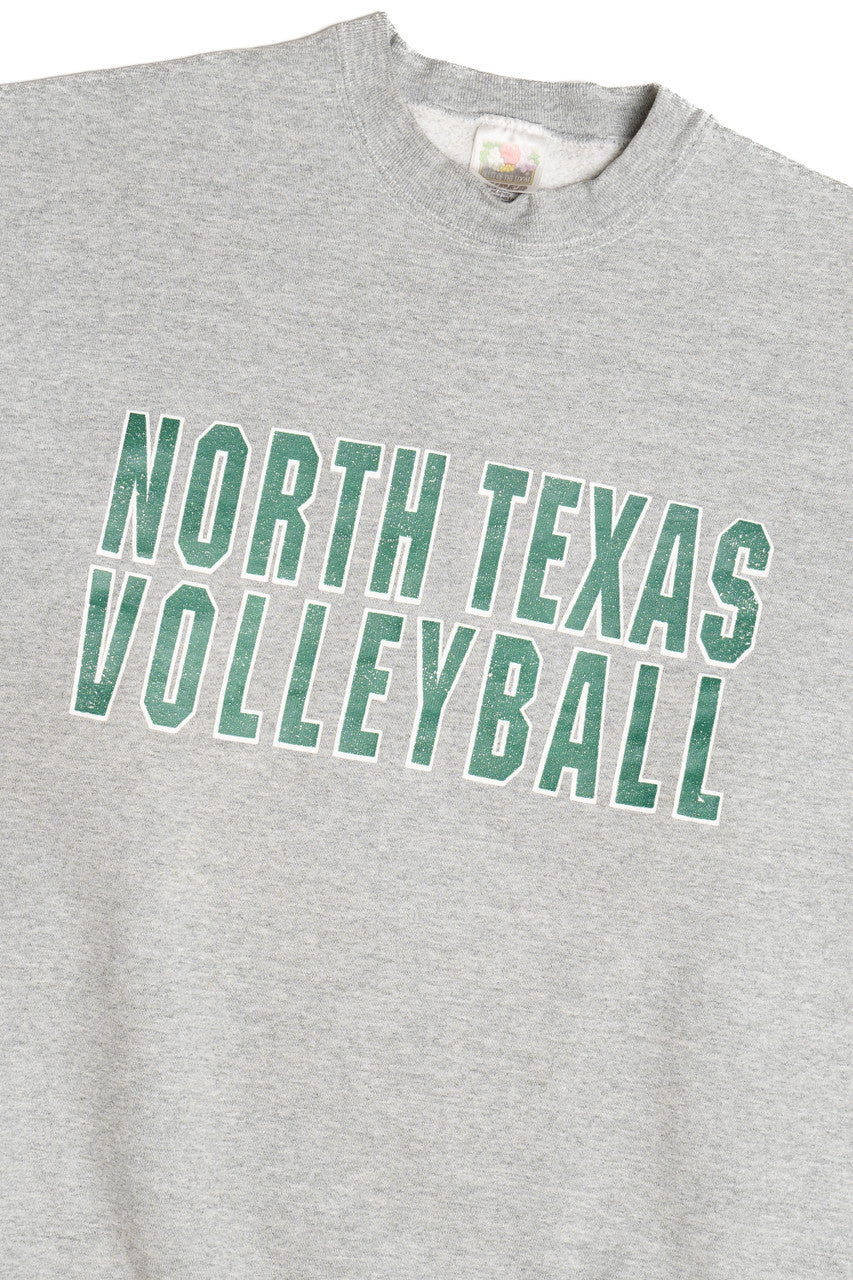 Vintage "North Texas Volleyball" Fruit Of The Loom Sweatshirt (1990s)