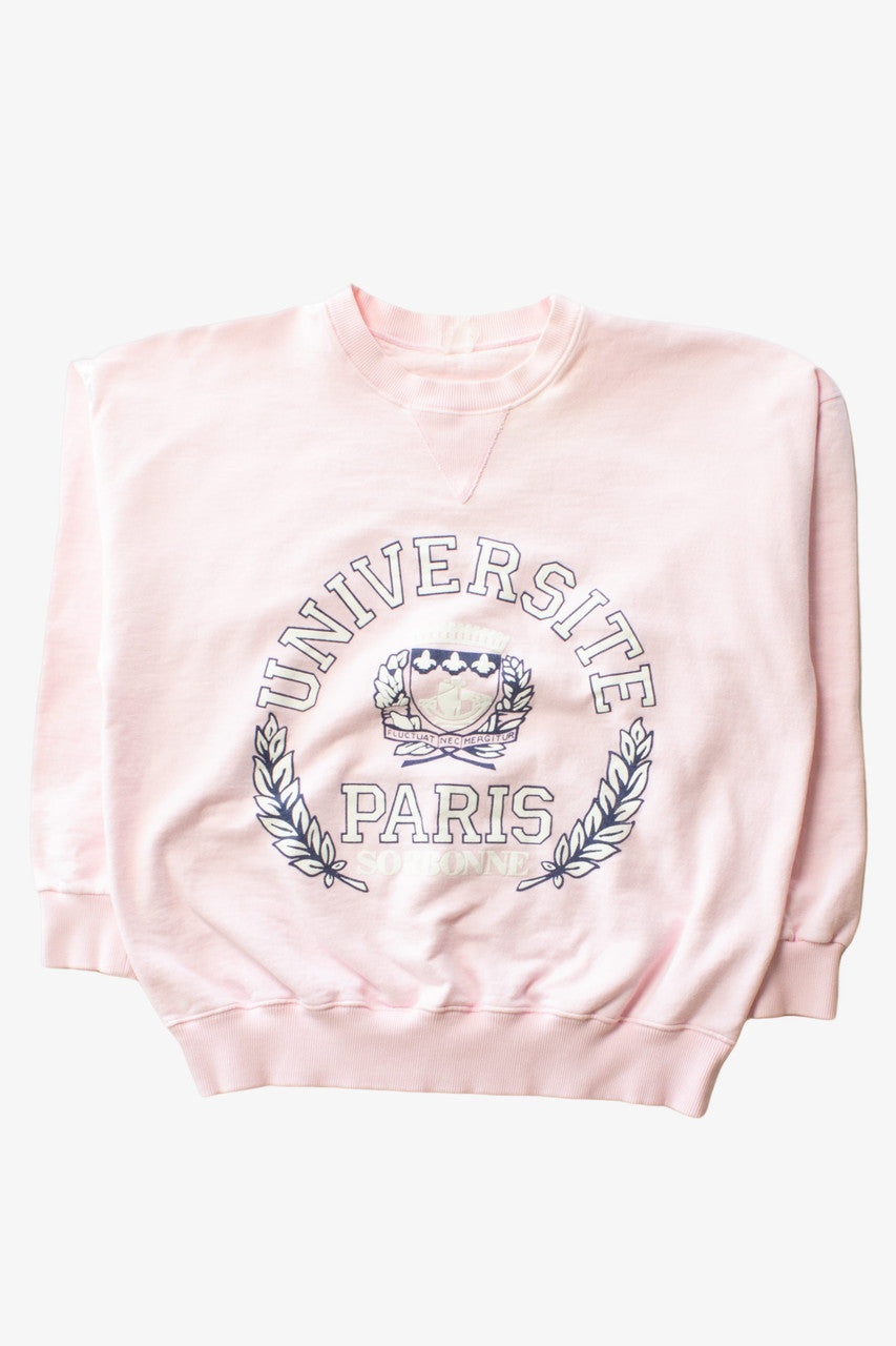 Vintage Pink Universite Paris Sorbonne Sweatshirt (1990s)