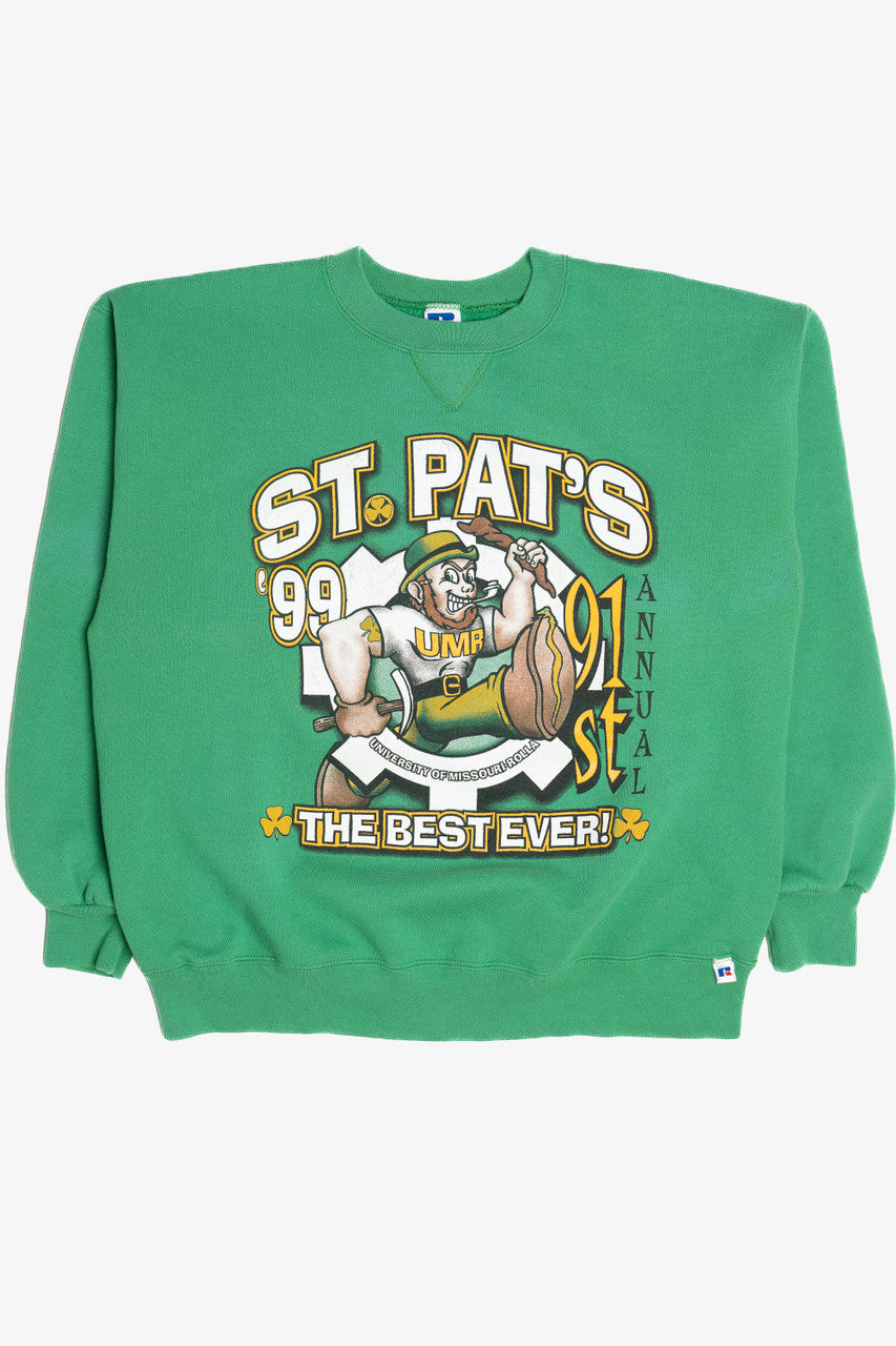 Vintage St. Pats 1999 UMR University Missouri Rolla "The Best Ever!" Sweatshirt (1990s)