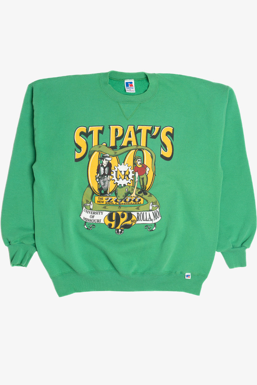 Vintage St. Pats 2000 Millennium UMR University Missouri Rolla Sweatshirt (2000s)