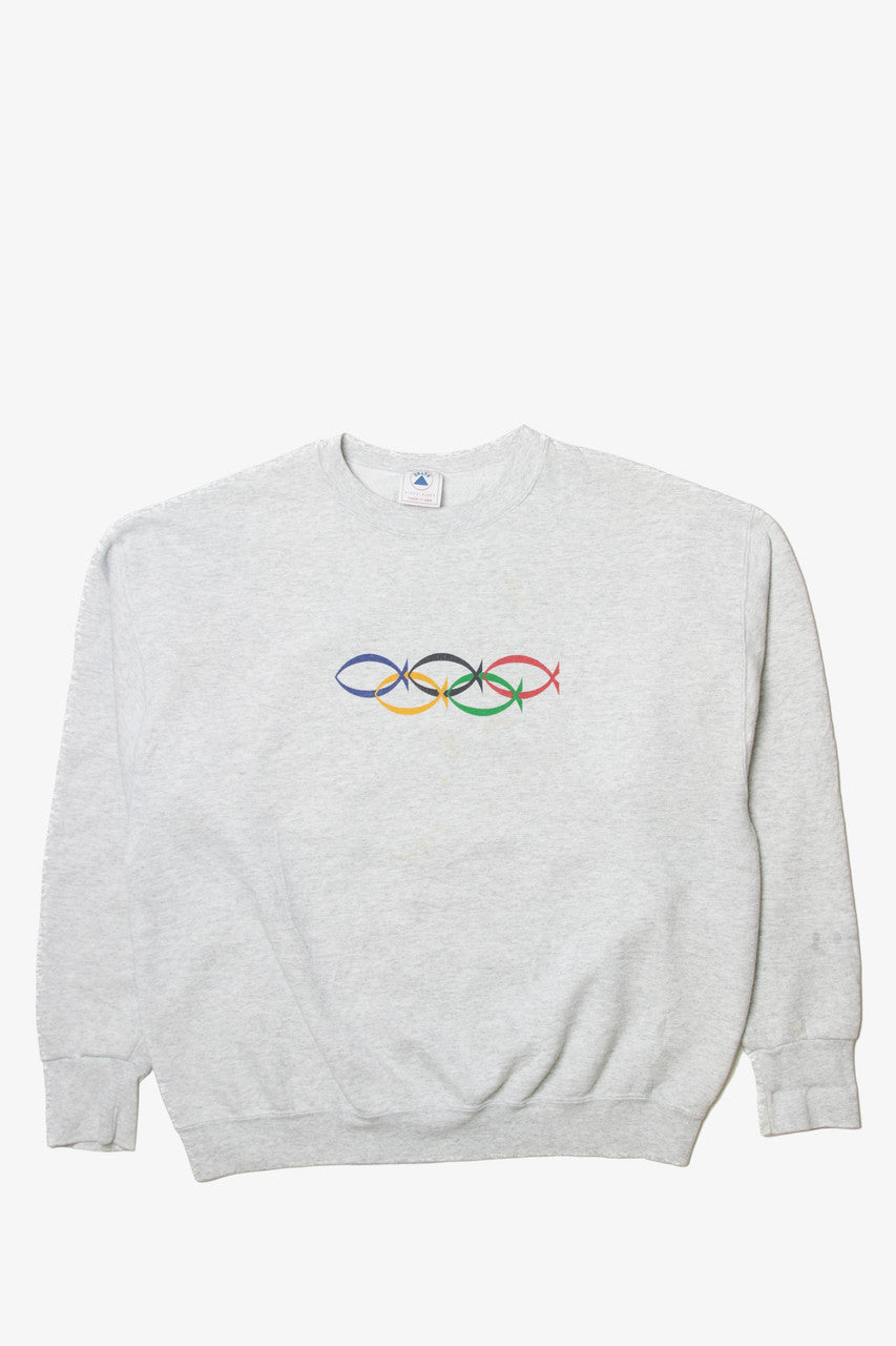 Vintage  "For God So Loved the World" Olympics Delta Sweatshirt