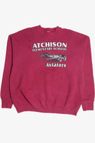 Vintage "Atchison Elementary School Aviators" Sweatshirt (1990s)