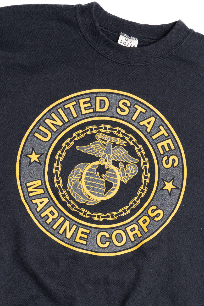 "United States Marine Corps" USMC Reflective Sweatshirt
