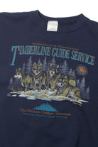 Vintage 'Timberline Guide Service" Wolves Tultex Sweatshirt