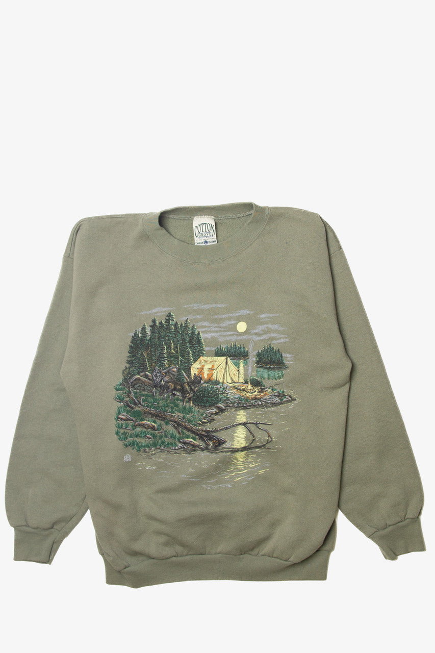 Vintage Cotton Grove Camping Sweatshirt (1990s)