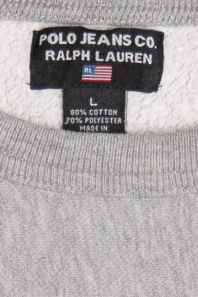 Vintage Distressed Polo Jeans Co. By Ralph Lauren Sweatshirt (1990s)