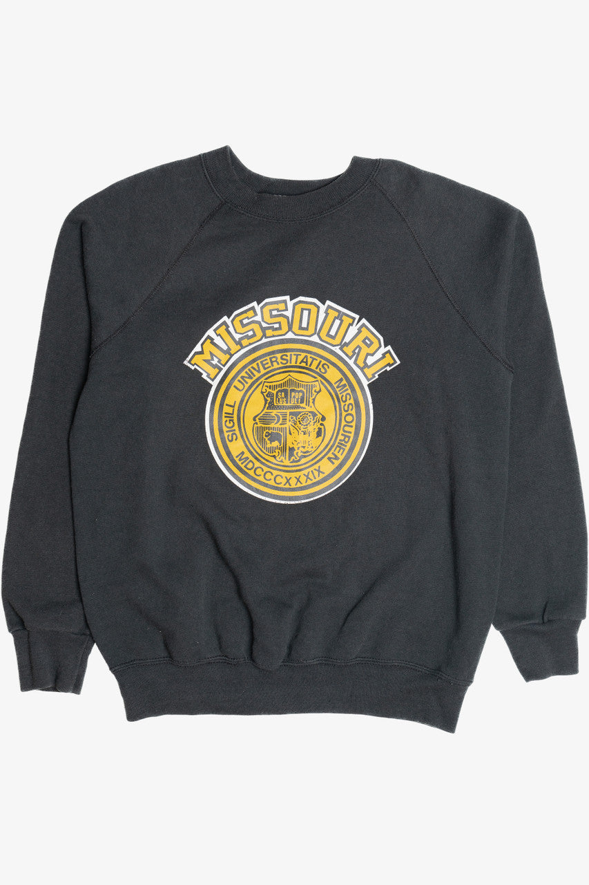 Vintage University Of Missouri Faded Raglan Sweatshirt (1980s)