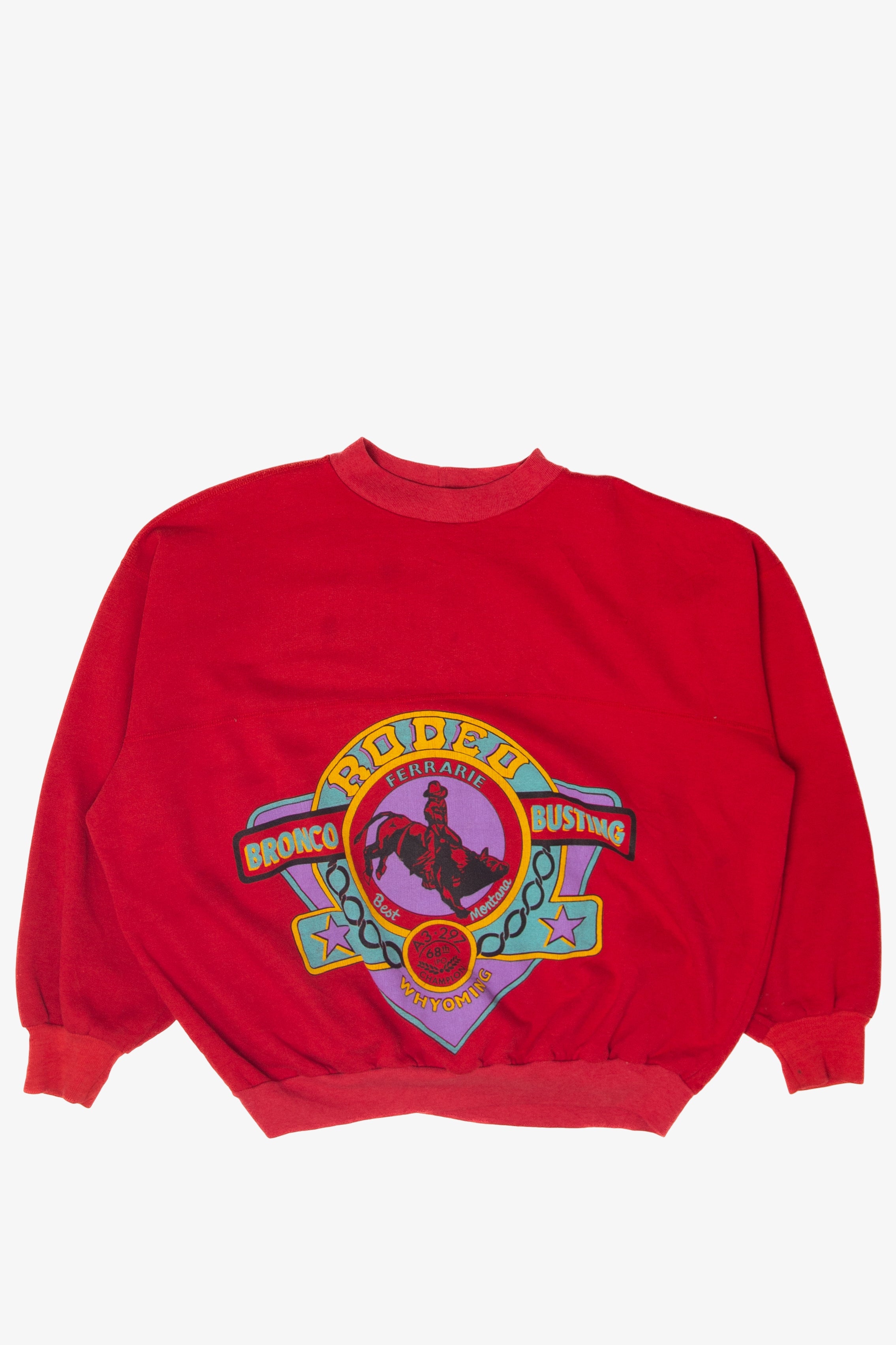 Vintage Bronco Busting Rodeo  Sweatshirt