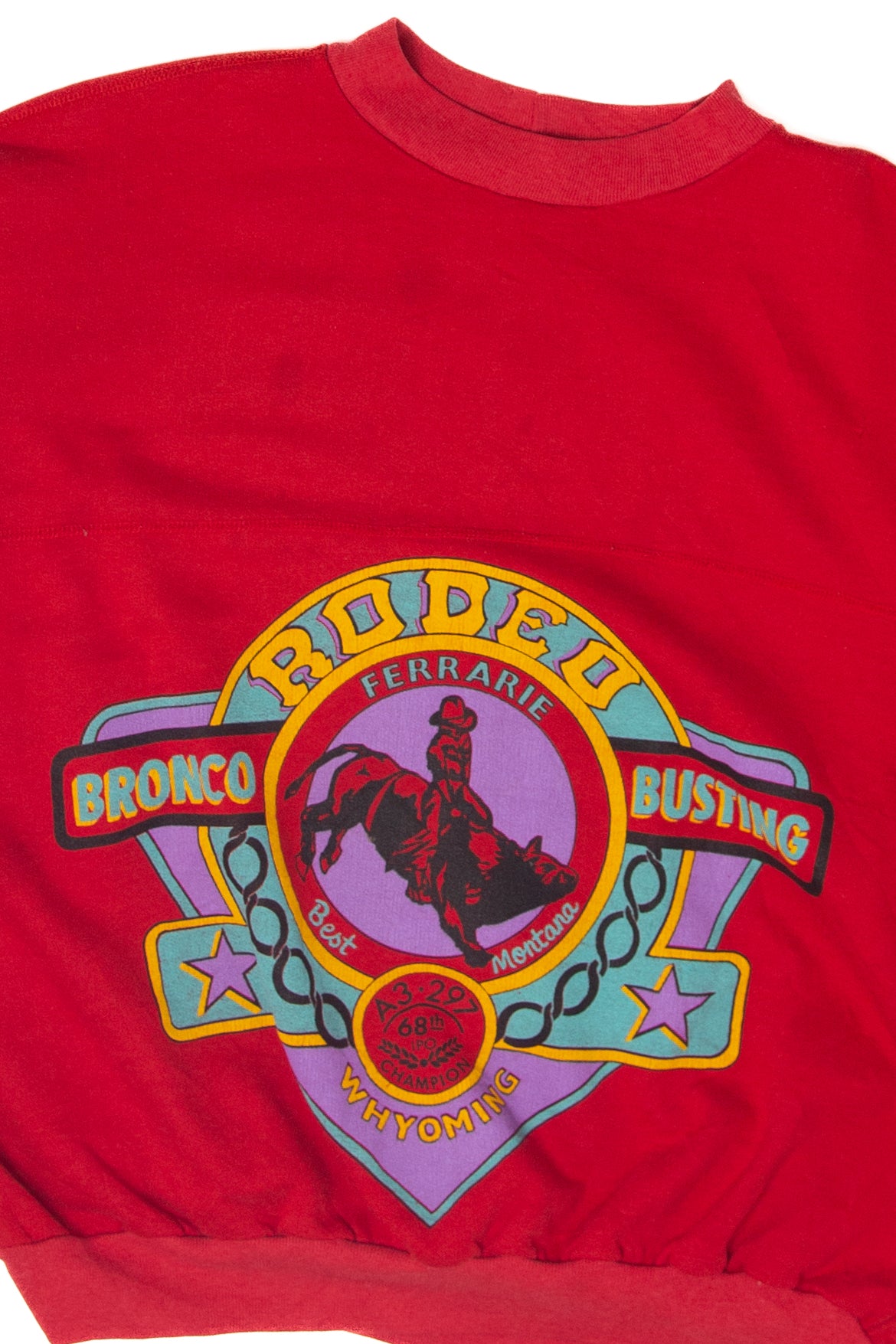 Vintage Bronco Busting Rodeo  Sweatshirt