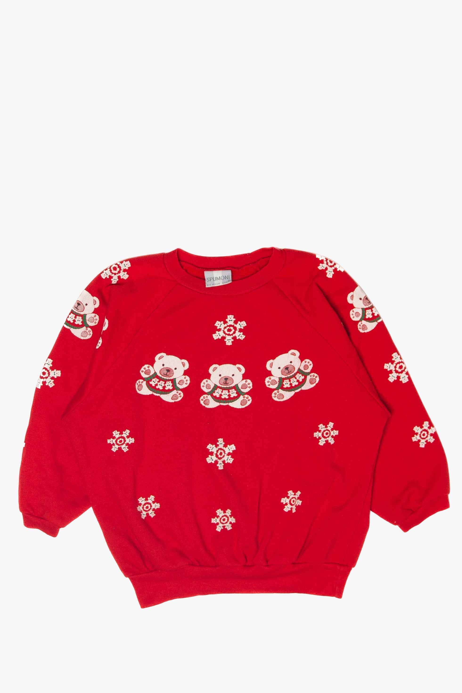 Vintage  Spumoni Bears And Snowflakes Sweatshirt
